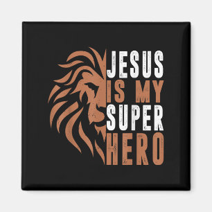 Imã Toddler Jesus É Meu Super Herói Cristão Deus Filho