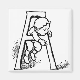 Imã Toddler Subindo Letra 'A' - Magnet
