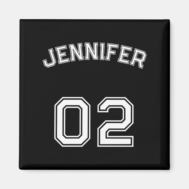 Imã Toddler Teen Girl Name Jersey Number Nk Srts  (Frente)