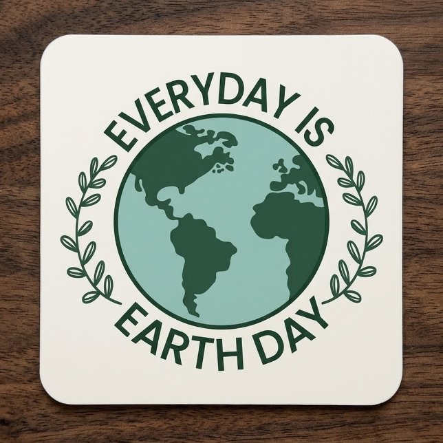 Ímã Todo Dia é Dia da Terra - Amante da Terra Verde Vi (Criador carregado)