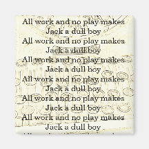 Todo o trabalho e nenhuma brincadeira faz do Jack