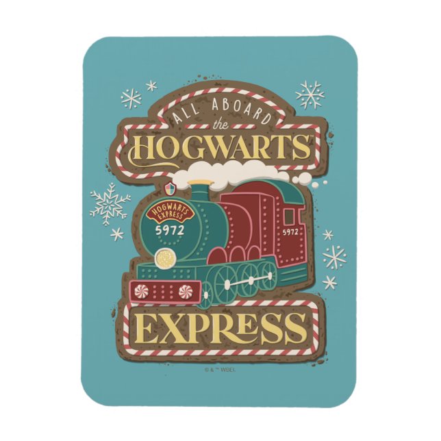 Ímã Todos a bordo do cookie de Natal Express HOGWARTS™ (Vertical)