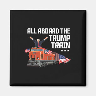 Imã Todos a Bordo do Trem Trump América Patriota Trump