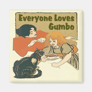 Imã Todos ama a menina do Gumbo, do vintage e o poster