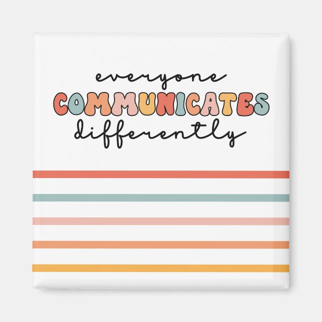 Imã Todos Coloridos Comunicam Diferentemente (Frente)