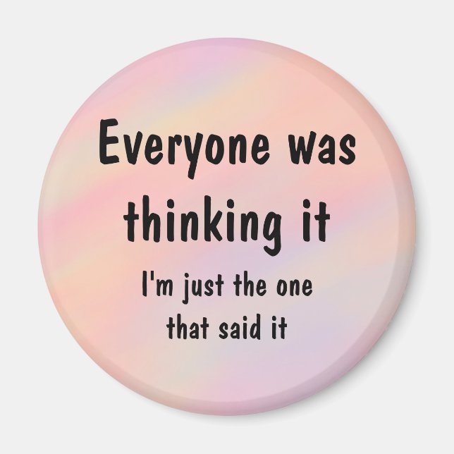 Imã Todos Estavam Pensando. (Frente)