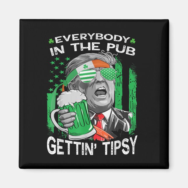 Imã Todos Na Pub Pegando Ruas Engraçadas Tipsy (Frente)
