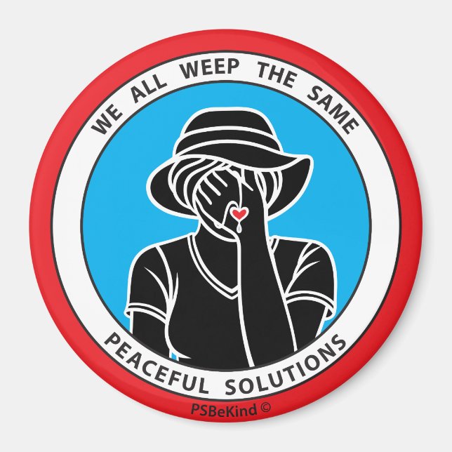 Imã Todos Nós Gritamos O Mesmo Magnet 1 Red_3" (Frente)