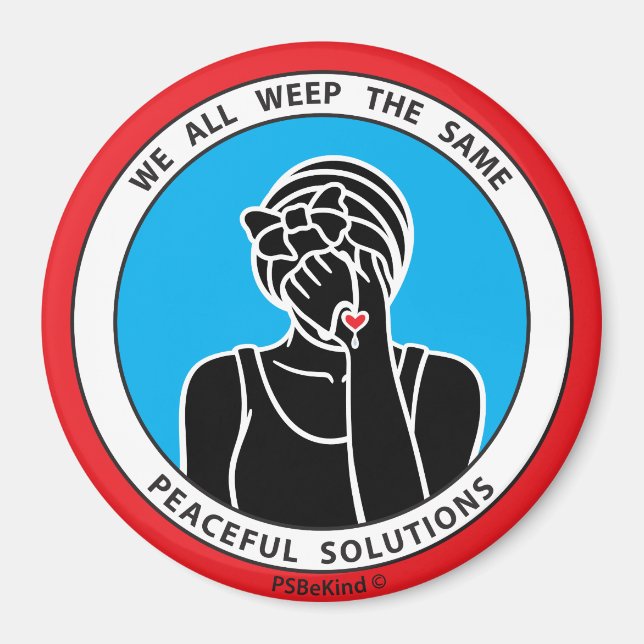 Imã Todos Nós Gritamos O Mesmo Magnet 1 Red_3" (Frente)