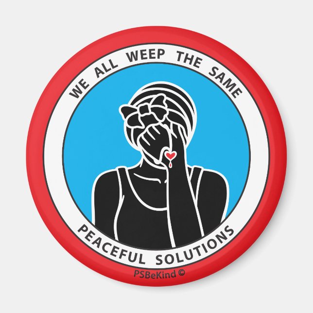 Imã Todos Nós Gritamos O Mesmo Magnet 2 Red_2,25" (Frente)