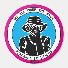 Imã Todos Nós Gritamos O Mesmo Magnet De 1 Rosa_3"