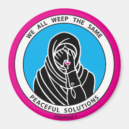 Imã Todos Nós Gritamos O Mesmo Magnet De 3 Pink_3"