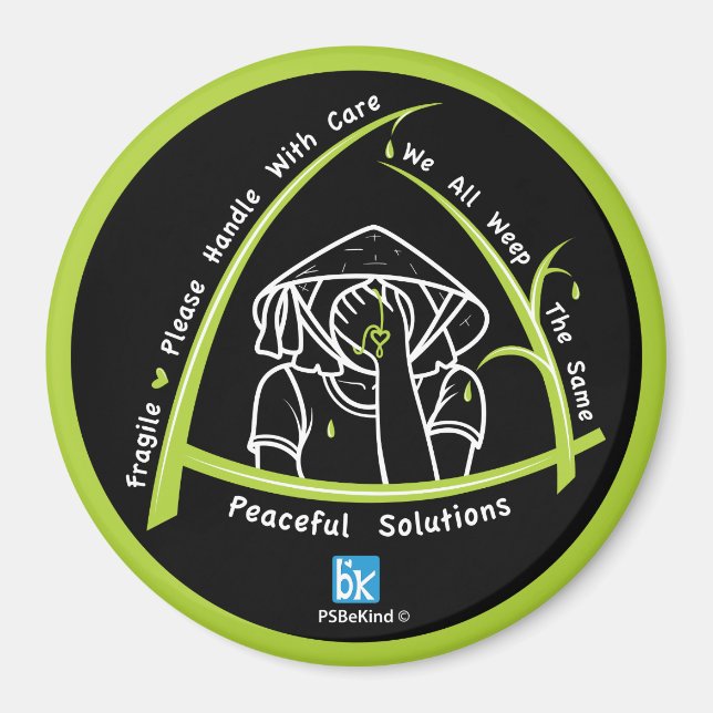 Imã Todos Nós Gritamos O Mesmo Magnet Redondo De 4,3" (Frente)