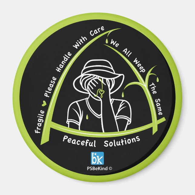 Imã Todos Nós Gritamos O Mesmo Magneta Redonda De 1_3" (Frente)