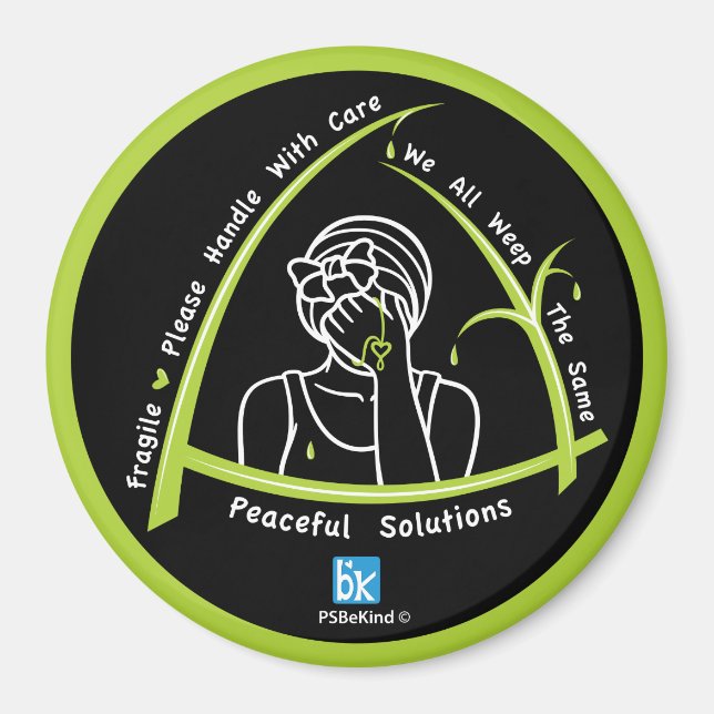 Imã Todos Nós Gritamos O Mesmo Magneta Redonda De 2,3" (Frente)