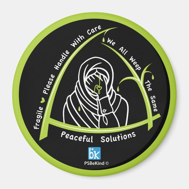 Imã Todos Nós Gritamos O Mesmo Magneta Redonda De 3,3" (Frente)