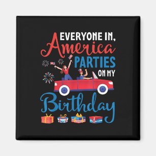Imã Todos Nos Partidos Americanos No Meu Aniversário,