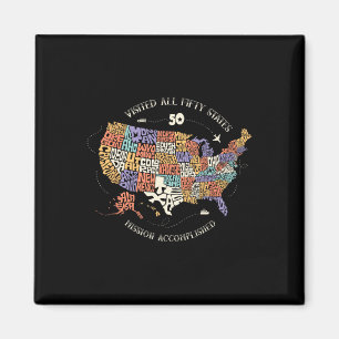 Imã Todos Os 50 Estados-Membros Visitaram O Mapa Dos 5
