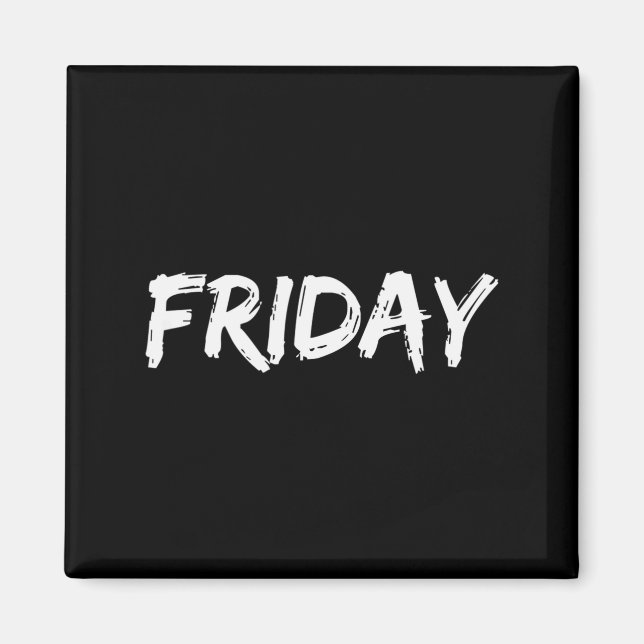 Imã Todos os Dias da Semana, Dia da Semana_ Camisa Fri (Frente)