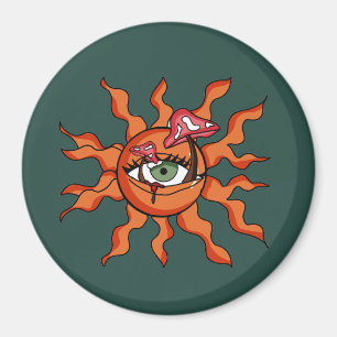 Imã Todos os Raios de Cogumelo Vendo Sol