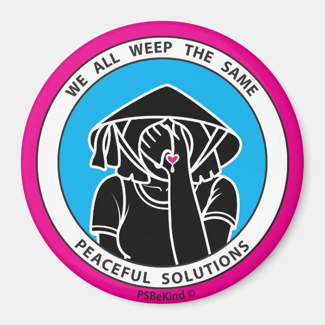 Imã Todos Usamos O Mesmo Magnet De 4 Pink_3" (Frente)