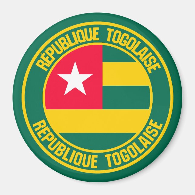 Imã Togo Round Emblem (Frente)