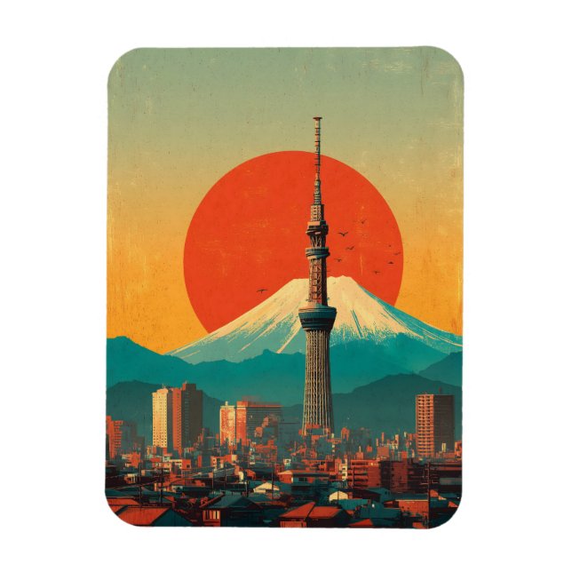 Ímã Tokyo Japan vintage (Vertical)