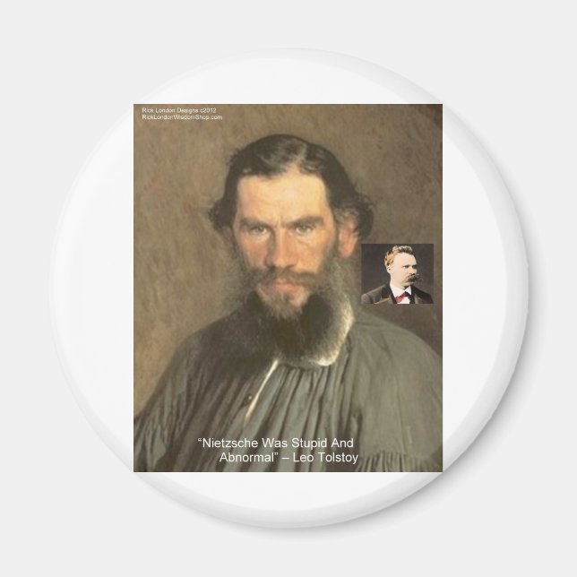 Imã Tolstoy "Nietzsche = Estúpido" Oferta De Ofertas C (Frente)