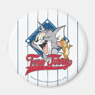 Imã Tom And Jerry Tom And Jerry On Baseball Diamond
