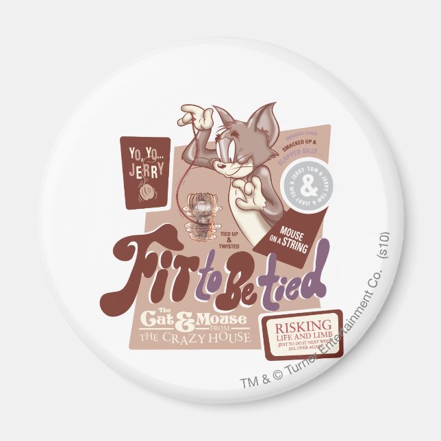 Imã Tom e Jerry Ajustados de serem amarrados (Frente)
