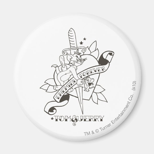 Imã Tom e Jerry Inimies para sempre 1 (Frente)