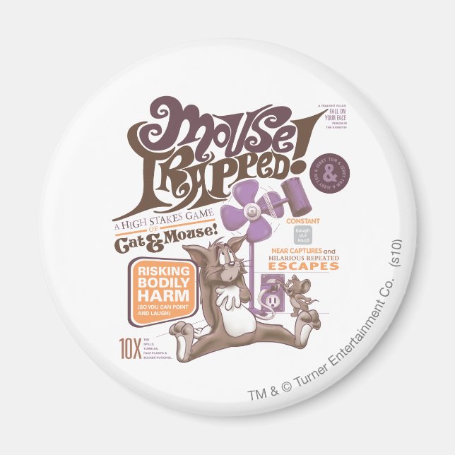 Imã Tom e Jerry Mouse Armados (Frente)