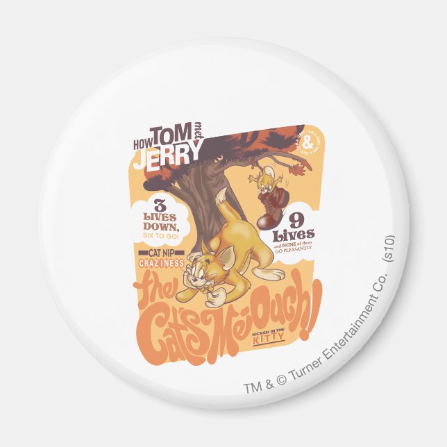 Imã Tom e Jerry, o Cats Me-Ouch (Frente)