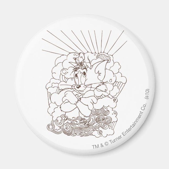 Imã Tom e Jerry Outline (Frente)