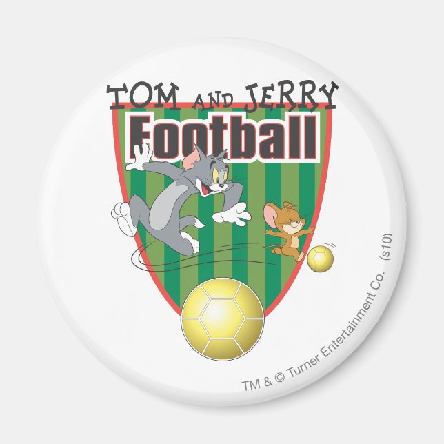 Imã Tom e Jerry Soccer (Futebol) 6 (Frente)