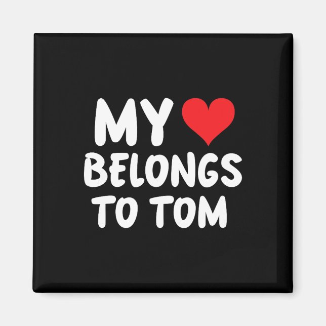 Imã Tom - Meu Coração Pertence a Tom - Amor  (Frente)