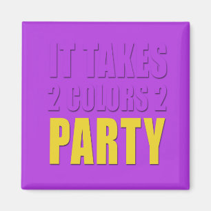 Imã Toma 2 o partido das cores 2 amarelo: roxo