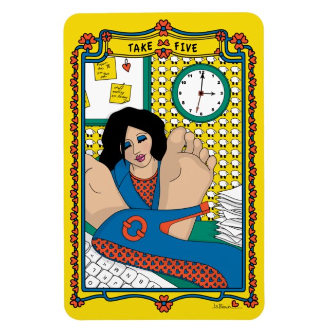 Ímã Tomar Frigorífico Cinco_B_4x6 (Vertical)