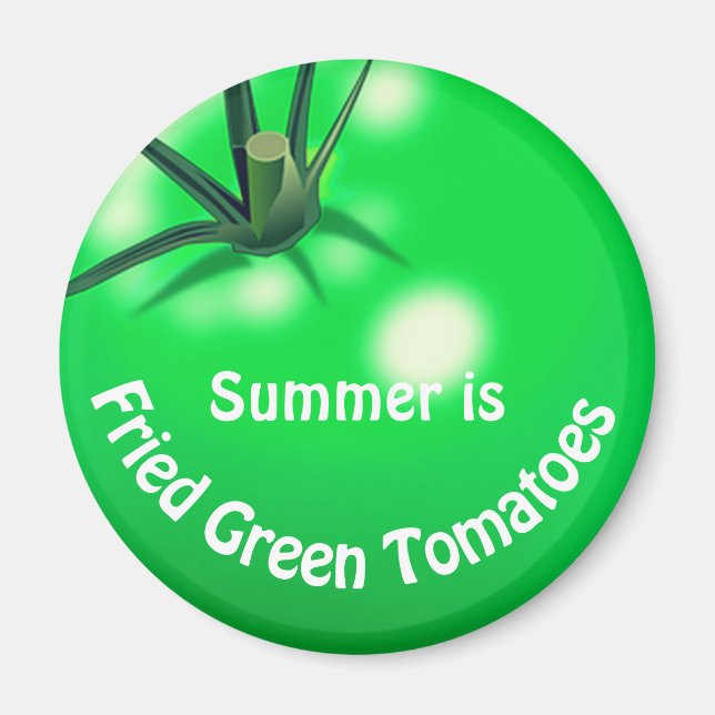 Imã Tomate verde frito tomate verão (Frente)