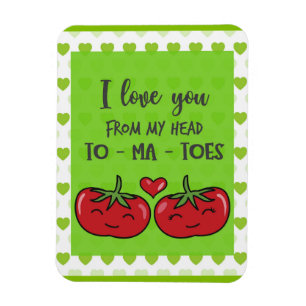 Ímã Tomates De Cartum Engraçados Que Te Amo