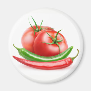 Imã Tomates e pimentos