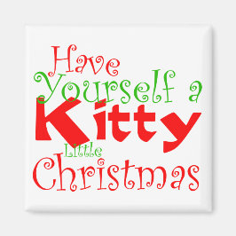 Imã Tome um Gatinho de Natal