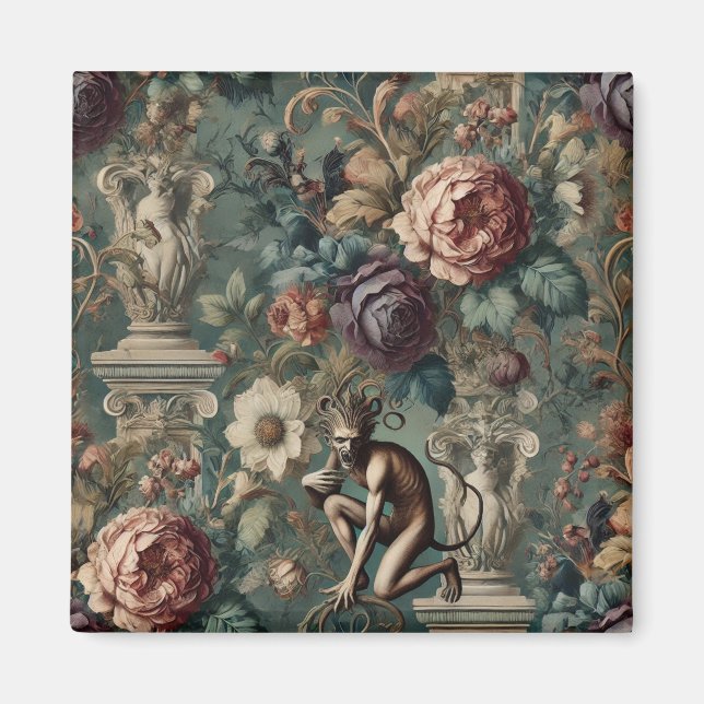 Imã Tome uma Arco - Design Floral Gótico (Frente)