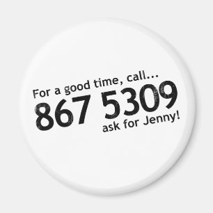 Imã Tommy 867 5309 Tutone