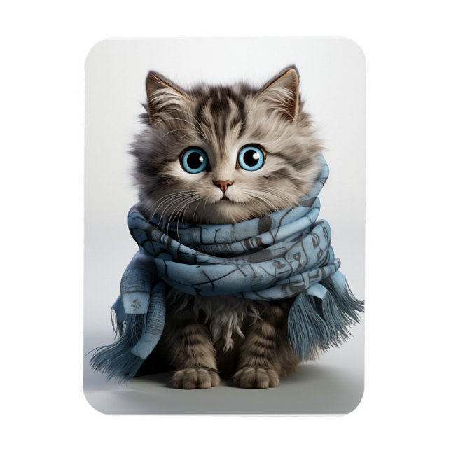 Ímã Tommy, o Gato de Tabby mais fofo (Vertical)