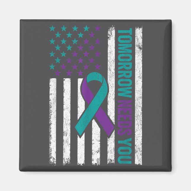 Imã Tomorrow Needs You Suicide Prevention Awareness Me (Frente)