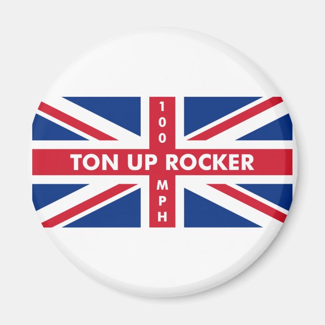 Imã Ton Up Rocker (Frente)