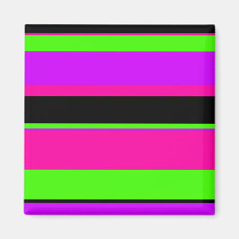 Imã Tonal Rosa Quente e Roxo Strips Moderno Design