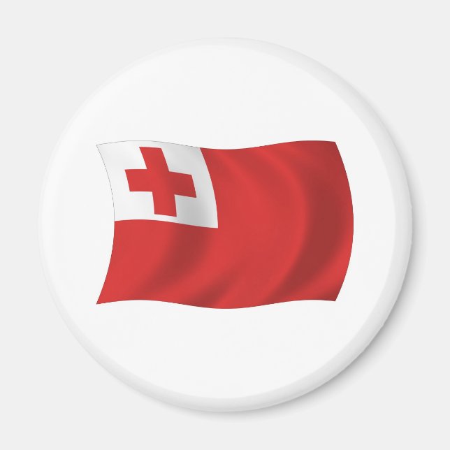 Imã Tonga Flag Magnet (Frente)