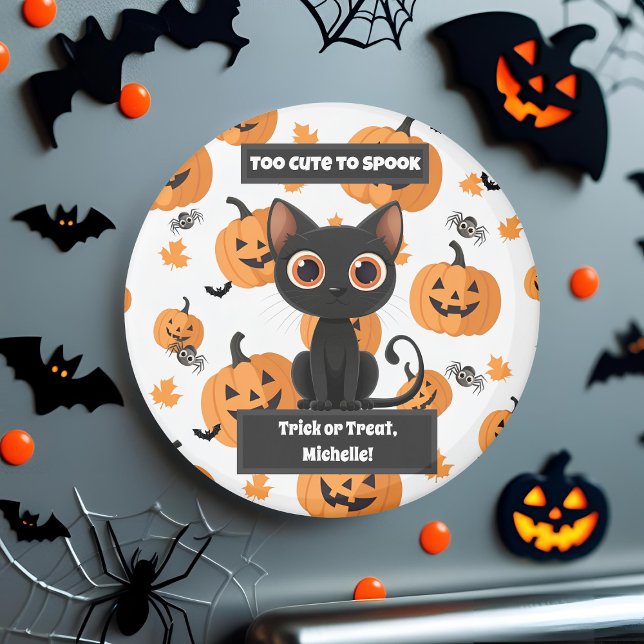 Imã Too Cute to Spook – Custom Halloween Magnet (Criador carregado)